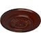 Ekena Millwork Floral Ceiling Medallion, Hand-Painted Brushed Mahogany, 23 1/2"OD x 2 3/4"P CM23FLBMF - alternate 4